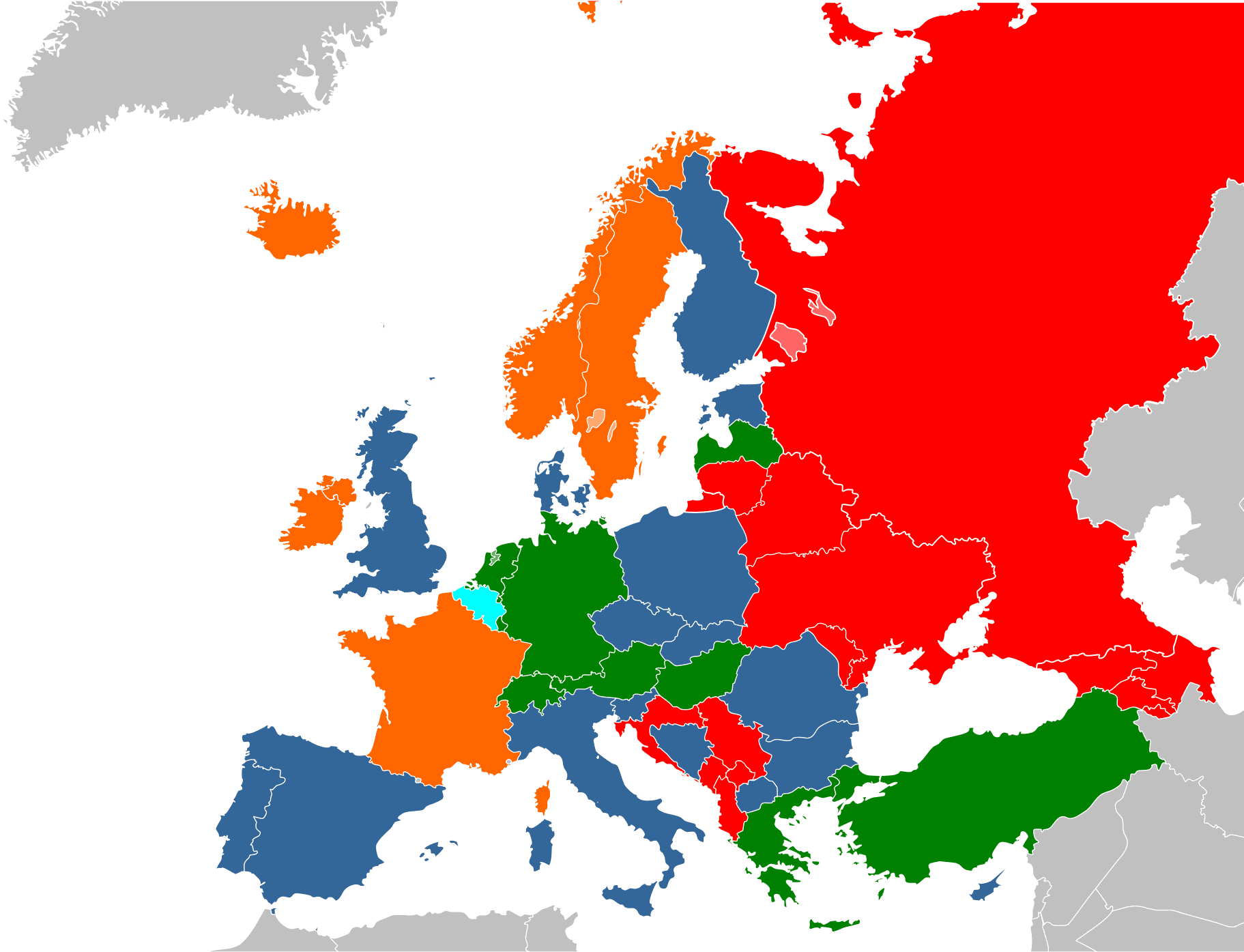 Mapa postojov štátov k sex ponukám a poskytovanie sexuálnych služieb v EÚ